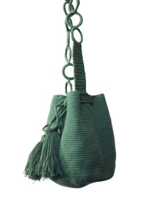 Mochila Wayuu Verde Esmeralda “Wanee”
