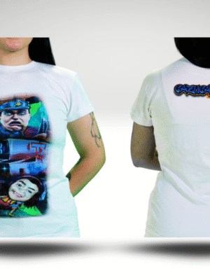 Serie: Retratos populares. Camiseta intervenida por Colectivo Cazucarte
